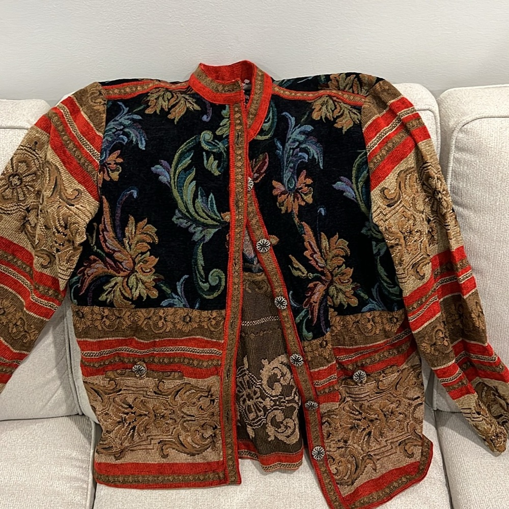 Sag harbor vintage tapestry quilted jacket